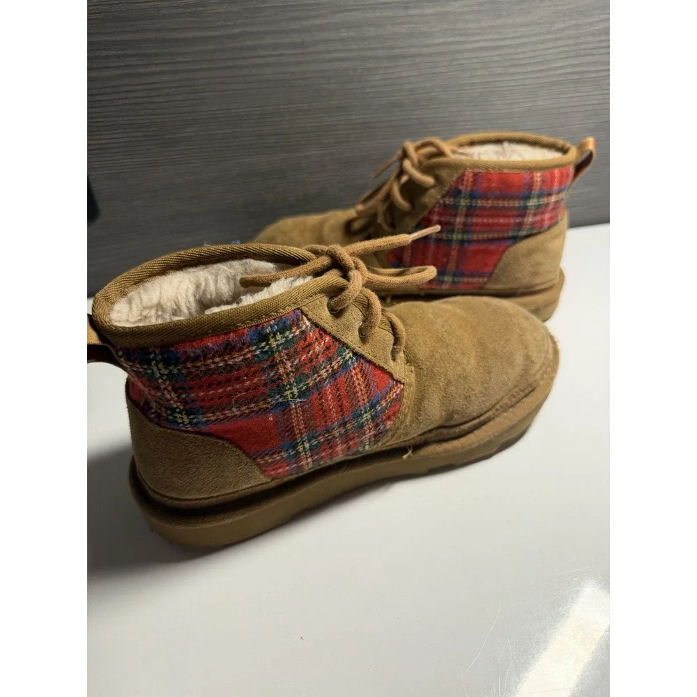 UGG Toddler Boots Size 3 Chestnut Suede Shearling Lined C-3